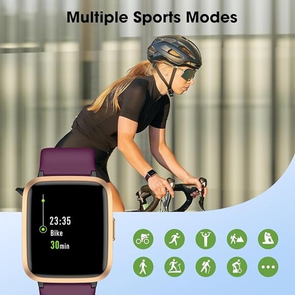 Fitness Tracker Watch Heart Rate Monitor, Waterproof Activity & Sleep Tracker fo - Picture 3 of 6